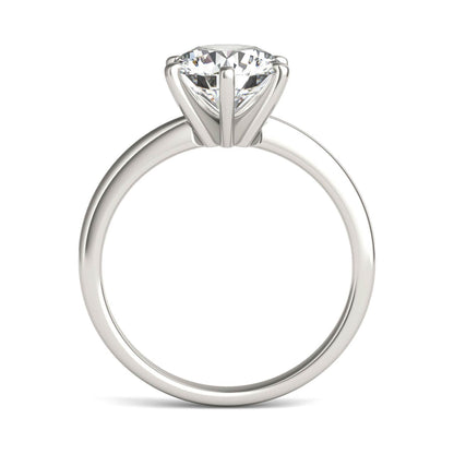 AGI Certified 3 CTW Lab Grown Diamond Solitaire Engagement Ring – Round, Asscher, Emerald, or Princess Cut – G-VS Clarity, 14K White Gold