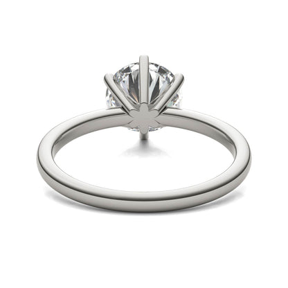 AGI Certified 3 CTW Lab Grown Diamond Solitaire Engagement Ring – Round, Asscher, Emerald, or Princess Cut – G-VS Clarity, 14K White Gold