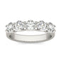 AGI Certified 1 1/4 CTW Round Lab Grown Diamond (G/VS) Five Stone Anniversary Band in 14K White Gold